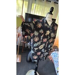 vintage 90s tropical drink camp hawaiian shirt